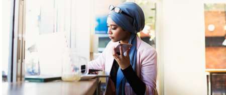 Young woman using a mobile phone 