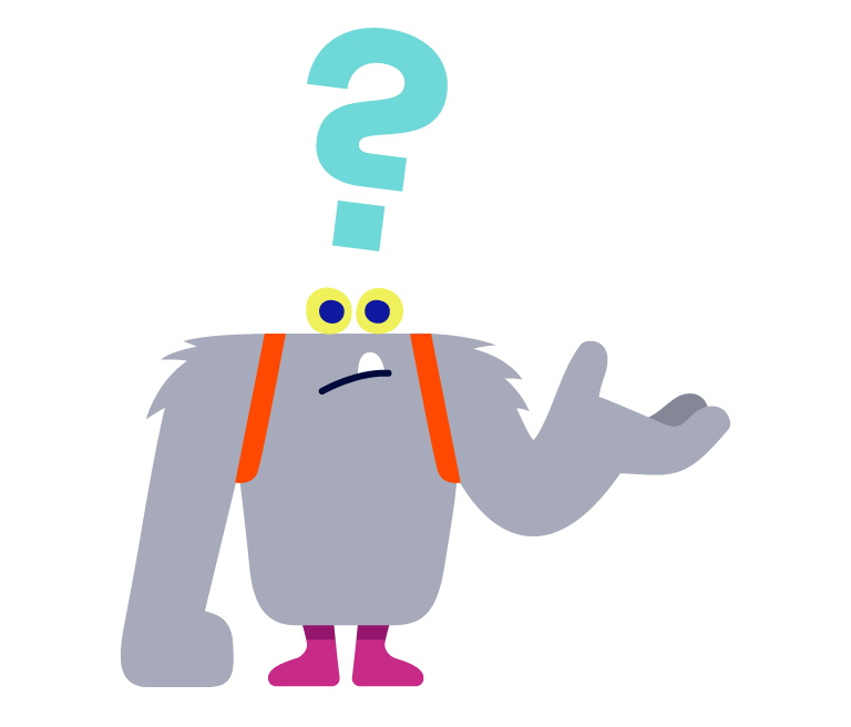 Mr Orangutan yn gofyn cwestiwn iddo'i hun
